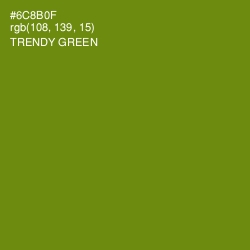 #6C8B0F - Trendy Green Color Image